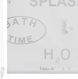 vidaXL Roleta prysznicowa 140 x 240 cm, z napisami - Rolety - miniaturka - grafika 7