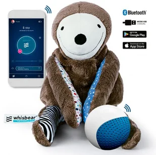 Whisbear LENIWIEC E-ZZY Z MONITOREM ODDECHU 6947-uniw - Szumiące zabawki - miniaturka - grafika 2