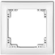 Klawisze i ramki - Karlik Ramka pojedyńcza DEKO SOFT DRSO-1 biały DRSO-1 - miniaturka - grafika 1