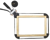 Ramki na zdjęcia - Relaxdays ramka napinacz z 4 szczękami mocującymi i 4 meter Nylon pasek jako taśma do szprych do śruby kleje i firmy prostokątnego obrabianych przedmiotów można płynnie regulować HBT: 3 x 10 x 28 cm, 10018245 - miniaturka - grafika 1