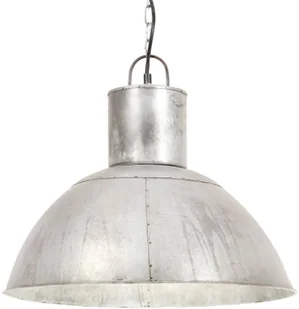 VidaXL Lampa wisząca, 25 W, kolor srebra, okrągła, 48 cm, E27 320563 - Lampy sufitowe - miniaturka - grafika 2