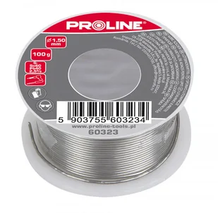 PROLINE PROLINE Spoiwo lutownicze cyna Sn60/Pb40/2.5% fi=1,50 mm szpula 100g 60328 PX60328 - Spoiwa i uszczelnienia - miniaturka - grafika 3