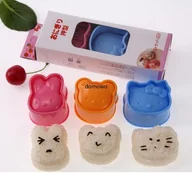 Formy do ciast - PLASTIKOWE FOREMKI do CIASTEK DESERÓW 3szt 2 in 1 - miniaturka - grafika 1