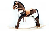 Zabawki na biegunach - Koń na biegunach mały łaciaty rży - polski - miniaturka - grafika 1