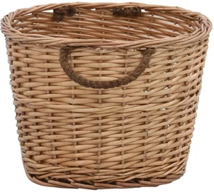 Saska Garden vidaXL na drewno, z uchwytami, 58x42x29 cm, naturalna wiklina vidaXL - Akcesoria kominkowe - miniaturka - grafika 5