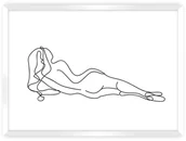 Plakaty - Dekoria Dekoria Plakat Figure Line III 30 x 21 cm Ramka Biała 218D-000-39 - miniaturka - grafika 1