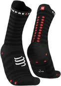 Skarpetki sportowe męskie - Compressport Skarpetki do biegania ProRacing Socks V4 ULTRALIGHT RUN HIGH czarne - miniaturka - grafika 1