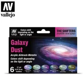 Kolejki i akcesoria - Vallejo Zestaw 6 farb - Eccentric The Shifters - Galaxy Dust Vallejo 77092 - miniaturka - grafika 1