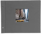 Albumy fotograficzne - goldbuch Goldbuch Bella Vista, 30 x 25 cm, 40 białych stron z pergaminowymi przekładkami, len, szary, 26 825 - miniaturka - grafika 1