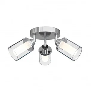 Nowodvorski Lampa sufitowa do domu VISTA szkło i stal chromowana chrom 8050 - Lampy ścienne - miniaturka - grafika 2