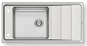 Zlewozmywaki - Pyramis STUDIO (100x50) 1B 1D REV stal gładka 107152330 - miniaturka - grafika 1