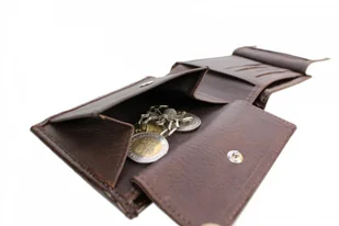 PolskaGalanteria.pl Portfel Męski Skórzany PolskaGalanteria Skóra Cielęca Jedno Skrzydełko Czekoladowy - Portfele - miniaturka - grafika 5