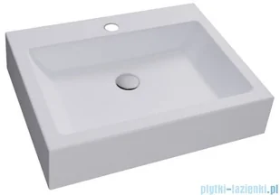 Massi Umywalka nablatowa SINGUR biała 50 cm MSU-2610-B - Umywalki - miniaturka - grafika 3