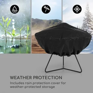 Blumfeldt Blumfeldt Orbit, stalowa misa paleniskowa typu 3 w 1, 60 cm średnicy, grill 40 cm, stolik, czarna GDW27-Orbit - Paleniska ogrodowe Blumfeldt Blumfeldt Orbit, stalowa misa paleniskowa typu 3 w 1, 60 cm średnicy, grill 40 cm, stolik, czarna GDW27-Orbit - Paleniska ogrodowe - miniaturka - grafika 10