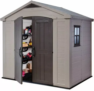 Keter Domek narzędziowy Factor, kremowy, 256,5x182x243 cm - Altany ogrodowe - miniaturka - grafika 31