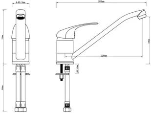Cooke&Lewis Huka biała ZA6010SL - Baterie kuchenne - miniaturka - grafika 2