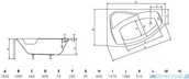 Wanny - Besco Rima 160x100cm Wanna asymetryczna lewa (#WAR-160-NL) - miniaturka - grafika 1