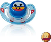 Smoczki uspokajające - Dyduś Dyduś smoczek uspokajający silikonowy Ortodontyczny 3-12 miesiąca 1szt. SG72/M - miniaturka - grafika 1