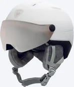 Kaski narciarskie - Rossignol Kask narciarski damski FIT VISOR IMPACTS W biały RK KH402 - miniaturka - grafika 1
