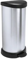 Akcesoria łazienkowe - Curver Kosz na śmieci metalizowany 40L z pedałem 181125 - miniaturka - grafika 1