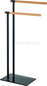 Wieszaki łazienkowe - Bisk Umbra wieszak stojący czarny drewno 07985 - miniaturka - grafika 1