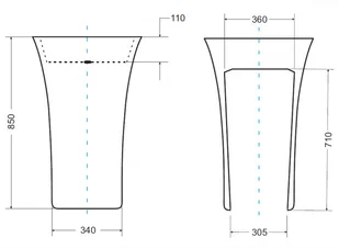 Besco Assos B&W - Umywalki - miniaturka - grafika 6