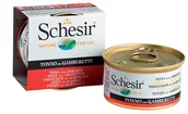 Mokra karma dla kotów - Schesir Tuńczyk z krewetkami w galaretce 6x50g - miniaturka - grafika 1