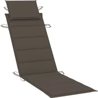 Poduszki ogrodowe - vidaXL Poduszka na leżak kolor taupe 186x58x4 cm 314166 - miniaturka - grafika 1