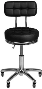 ACTIVESHOP TABORET KOSMETYCZNY AM-877 CZARNY - Krzesła i taborety kosmetyczne - miniaturka - grafika 2