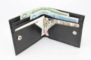 Elkor Portfel Uniwersalny Kostka (PL) Skóra Licowa Mały Poziomy Kieszeń Na Zewnątrz - Portfele - miniaturka - grafika 4