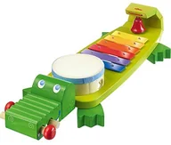 Instrumenty muzyczne dla dzieci - Haba 302566 - rokodyl składany z 4 ekscytującymi instrumentami dźwiękowymi 302566 - miniaturka - grafika 1