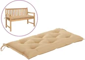 Poduszki - vidaXL Poduszka na ławkę ogrodową, beżowa, 110x50x7 cm, tkanina - miniaturka - grafika 1