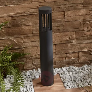Lampenwelt com Słupek ogrodowy LED Jordis, ciemnoszary - Lampy ogrodowe - miniaturka - grafika 2