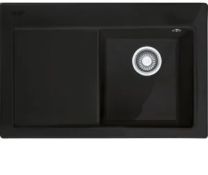 FRANKE Zlewozmywak  Mythos MTK 611-78 komora PRAWA) czarny mat 124.0540.975) - Zlewozmywaki - miniaturka - grafika 2