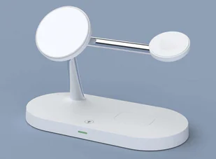 Tech-Protect Ładowarka indukcyjna Qi MagSafe 3w1 do iPhone/AirPods/Watch White - Ładowarki do telefonów - miniaturka - grafika 2