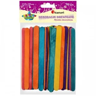 GIMAR Patyczki kreatywne drewniane 114mm mix kolorów(50 szt.) - Zabawki kreatywne - miniaturka - grafika 2