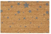 Wycieraczki - Relaxdays Wycieraczka kokosowa motywem gwiazdy, podkładka mata kokosowa z antypoślizgową PCW 10020168_46 - miniaturka - grafika 1