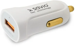 Elmak Ładowarka samochodowa Quick Charge 3.0 Savio SA-05/W 3A, 1xUSB SAVIO SA-05/W - Ładowarki samochodowe - miniaturka - grafika 2