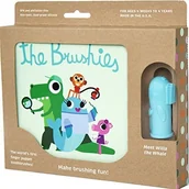 Kosmetyki kąpielowe dla dzieci - The Brushies Ze względu na to, że brushies Baby i małego dziecka silikon marionetka szczoteczka do zębów i historii Buch  niebieski - miniaturka - grafika 1