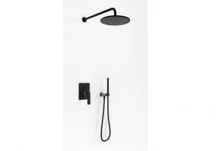 Kohlman EXPERIENCE zestaw prysznicowy podtynkowy z deszczownicą 25 cm czarny mat QW210EBR25  QW210EBR25 - Zestawy prysznicowe - miniaturka - grafika 2