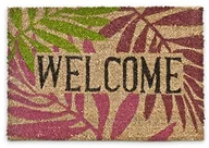 Wycieraczki - Relaxdays Wycieraczka mata kokosowa liści palmy z antypoślizgowego PCW bodem wycieraczka wykonana z włókna kokosowego jako mata zatrzymująca brud mata kokosowa 40 x 60 cm i  wycieraczka podłogowa mata  10016776 - miniaturka - grafika 1