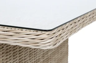 HOME & GARDEN Narożny zestaw mebli ogrodowych prawy California Beige / Beige Melange 475051 - Meble ogrodowe - miniaturka - grafika 7