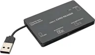 Czytniki kart pamięci - InLine InLine 76636A Card Reader, USB 2.0, all in 1, wersja kieszonkowa, czarny 4043718181568 - miniaturka - grafika 1