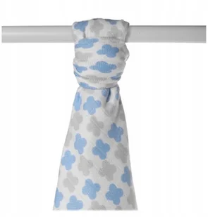 XKKO Ręcznik bambusowy XKKO BMB 90x100 - Scandinavian Baby Blue Cross BMB090042 - Akcesoria do karmienia - miniaturka - grafika 2