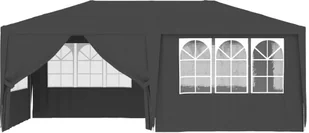 vidaXL Namiot imprezowy ze ściankami, 4x6 m, antracytowy, 90 g/m 48537 - Pawilony ogrodowe - miniaturka - grafika 15