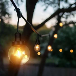 V-tac Girlanda Ogrodowa 6xE27 3metry Czarny MAT IP65 VT-720S - Lampy ogrodowe - miniaturka - grafika 2