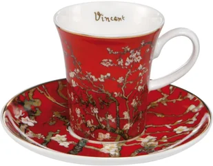 Goebel Filiżanka do espresso Drzewo migdałowe czerwone Vincent van Gogh Goebel 67-011-78-1 - Filiżanki - miniaturka - grafika 4