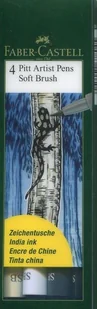 Faber-Castell Pisaki artystyczne Faber Castell - PITT ARTIST PEN SB - 4 kolory 167804 - Flamastry - miniaturka - grafika 2