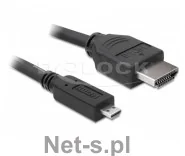 Delock KABEL POŁĄCZENIOWY HDMI-micro HDMI (A-D) v1.4 3M 82663 - Kable - miniaturka - grafika 3