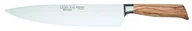 Noże kuchenne - Burgvogel Solingen Nóż szefa kuchni 26 cm kuta drewno oliwkowe, oliwa linia, nierdzewny, niemiecki nóż kuchenny, jasny, ostry - miniaturka - grafika 1